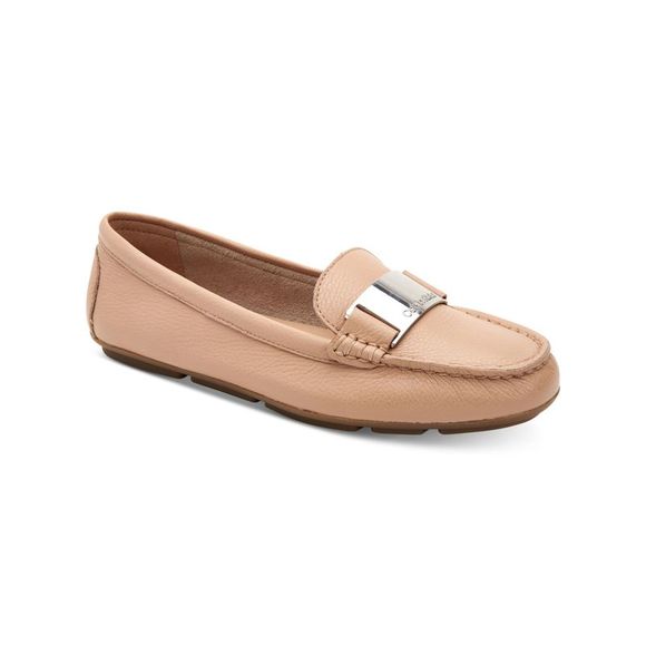 Calvin Klein Womens Lisette Leather Closed Toe Loafers Red Size 8 M main image 1